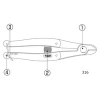アルスコーポレーション QT316バネ 999QT01 1個（直送品）
