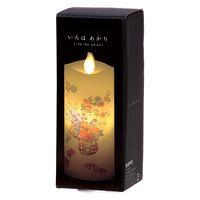 カメヤマ LEDキャンドル いろはあかりS 花籠 S7687-00-30 1個（直送品）