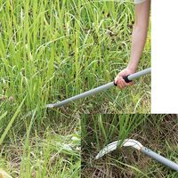 石黒金属 らくらく刈払鎌 1200mm柄 AL-200 1本（直送品）