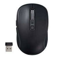 ナカバヤシ 無線静音5ボタンBlueLEDマウス/ブラック MUS-RKF216BK 1個