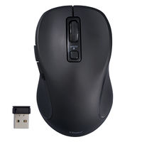 ナカバヤシ 無線静音5ボタンBlueLEDマウス/ブラック MUS-RKF214BK 1個