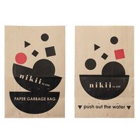 &NE nikii シンクペーパーバッグ 水切りゴミ袋 自立して三角コーナーいらず 紙製 30枚入 1個 日本製 エヌ・エレファント