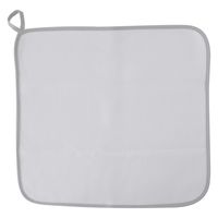 &NE nikii ディッシュクロス 食器拭き ふきん グレー ループ付き 1枚 エヌ・エレファント