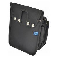コヅチ 内側ポケット付ナイロン腰袋 A2 黒 1個（直送品）