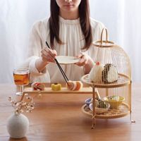 ヤマコー 竹のアフタヌーンティー篭 12483 1個（直送品）