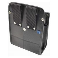 コヅチ 内側ポケット付レザー腰袋 B 黒 1セット(5個)（直送品）