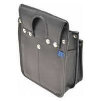 コヅチ 内側ポケット付レザー腰袋 A 黒 1個（直送品）