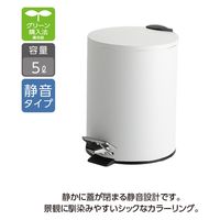 テラモト ペダルボックス(静音タイプ) ホワイト 5L DS2387058 1個