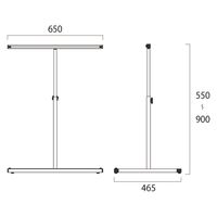 常磐精工 キャリースタンド看板 A1 ブラック CASK-A1B 1台（直送品）