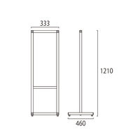 常磐精工 バリウスメッセージスタンド標語ボード A3縦縦 熱中予防 VAMSHBA3TT12 1台（直送品）