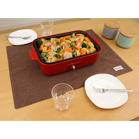 サンベルム ランチョンマット 44×60cm 撥水 リバーシブル ブラウン K73110 1枚