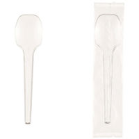 デザートスプーン　100mm　クリア　1袋（100本入）（わけあり品）