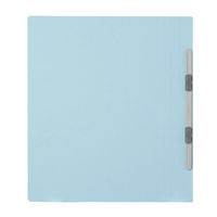 プラス　フラットファイル　A4タテ　樹脂製とじ具　ロイヤルブルー　青　10冊　No.021N（わけあり品）