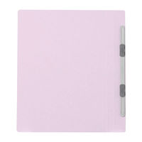 プラス　フラットファイル樹脂製とじ具　B5タテ　バイオレット　No.031N　10冊（わけあり品）