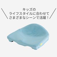 西川 Keeps 骨盤サポート まっすぐ姿勢 クッション 子供用 高反発 抗菌 理想な姿勢 ライトブルー HG93904653801 1個