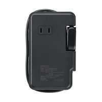 延長コード USB付 電源タップ 3個口 USB-A×1ポート USB-C×1ポート 0.9m ブラック H2M50091U1CBK 1個