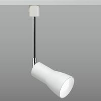 セード付きスポットライトロング E26 電球なし 白 ヤザワコーポレーション LCX25E262LWH 1台