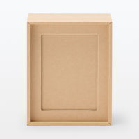 無印良品 フォトフレームにもなるトレカケース 約幅90×奥行110×高さ57mm ベージュ 良品計画