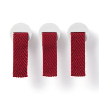 無印良品 ファイルボックス用つまみ ポリプロピレンファイルボックス専用 3個入り エンジ 良品計画