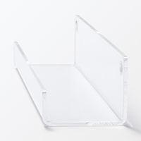 無印良品 壁に付けられるアクリルディスプレイ コの字型 約幅22×奥行6×高さ2.5/5cm 石こうボード用 良品計画
