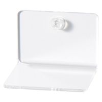 無印良品 壁に付けられるアクリルディスプレイ L字型 約幅7×奥行7×高さ5cm 石こうボード用 1セット（1個×2） 良品計画