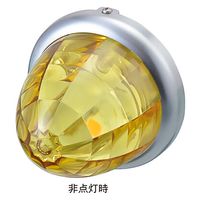 パーマンコーポレーション マーカー ランプ SMDLED プラレンズ イエロー DC12/24V 防水 1167433000 1個（直送品）