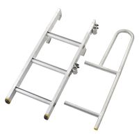 パーマンコーポレーション アオリハシゴ 3段 手すり付き 1443381100 1個（直送品）