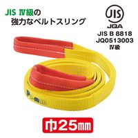 パーマンコーポレーション ポリベルトスリング JIS 4級 巾25mm 1.5m 1本 6454201500 1個（直送品）