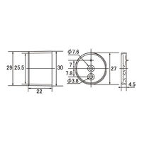 New Hikari (ニューヒカリ) 二重ソケット ブラック 25 SH-PSW25-K 清水 1セット(30個入)（直送品）