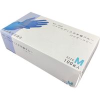 勝星産業 勝星 ニトリルディスポ手袋ブルー100枚入M NO.1000-M 1箱(100枚) 321-7791（直送品）