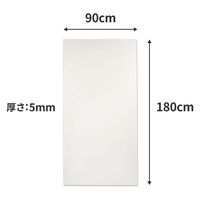 トッパン・コスモ 板ダンボール 片面白 180×90cm 5mm 60枚セット FB15-0060-SK 1セット(60枚)（直送品）