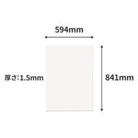 トッパン・コスモ 板ダンボール 片面白 A1 841×594mm 10枚セット FB24-0010-SK 1セット(10枚)（直送品）