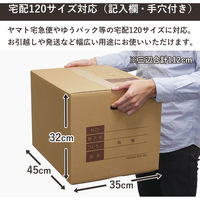 トッパン・コスモ 120サイズダンボール 記入欄手穴 5枚 45×35×32cm FD05D-0005-SK 1セット(5枚)（直送品）