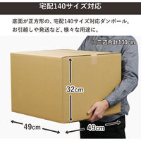 トッパン・コスモ 140サイズダンボール 30枚セット 49×49×32cm FD32-0030-SK 1セット(30枚)（直送品）