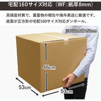 トッパン・コスモ 高強度160サイズダンボール 3枚セット 53×53×46cm FD33-0003-SK 1セット(3枚)（直送品）