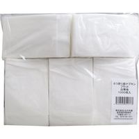 iiもの本舗 業務用 6つ折り紙ナプキン フラット 白無地 1袋(1000枚)