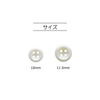 清原 シャツボタン 11.5mm SUN10-122 1袋(12個)