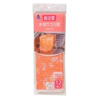 ごみっこポイ 自立型 水切りゴミ袋 スタンドタイプ E 花柄 ピンク 12枚入 1セット（1袋×5）ネクスタ