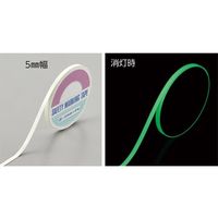 日本緑十字社 高輝度蓄光テープ FLAー053 5mm幅×1m 3巻組 PET 361012 1組（直送品）