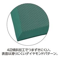 日本緑十字社 疲労軽減マット(制電・抗菌タイプ) AFMー6090SKG 緑 600×900mm 345016 1枚（直送品）