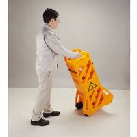 日本緑十字社 可動式バリケードフェンス(コンパクト収納タイプ) BFー1000 約1m×3.8m(展開時) 132202 1台（直送品）