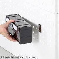 サンワサプライ 作業台専用オプション ツールBOX　 中 幅300×奥行98×高さ113mm ブラック RAC-WDKT-PTM 1個（直送品）