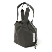 【LAKOLE/ラコレ】 モノクロミニ保冷ポーチ チャコール