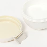 モノクロどんぶりランチボックス ホワイト LAKOLE/ラコレ