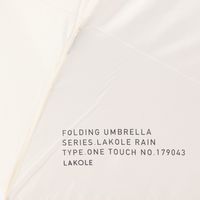 折り畳み傘AUTO アイボリー LAKOLE/ラコレ