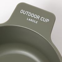 持ち手付きカップ カーキ LAKOLE/ラコレ