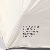 晴雨&遮熱コンパクト傘 アイボリー LAKOLE/ラコレ