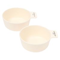 持ち手付きカップ アイボリー 1セット（2個入×2） LAKOLE/ラコレ