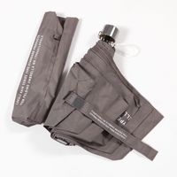 シンプル折り畳み傘 チャコール LAKOLE/ラコレ