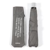 大判ベーシック折り畳み傘（55cm） ブラック LAKOLE/ラコレ